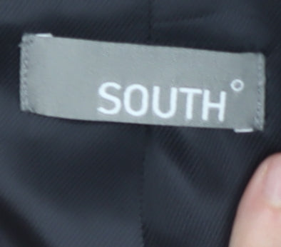 South Women's Black Pinstripe Blazer, Size 18, Regular Fit