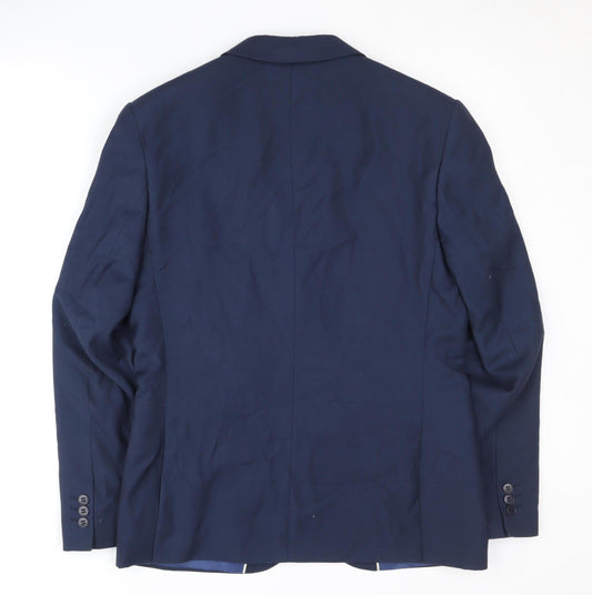 Mens UK Size 36 Marks and Spencer Regular Blue Suit Jacket