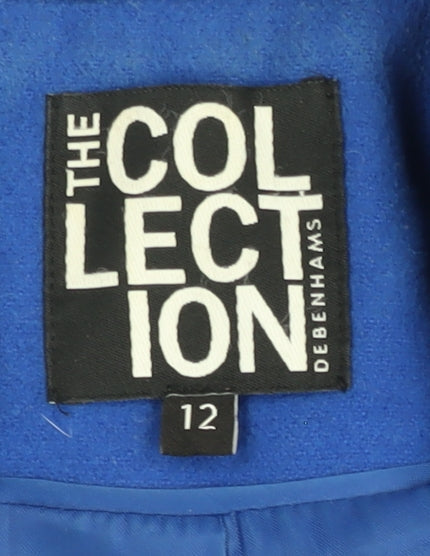 Womens UK Size 12 The Collection Blue Trench Coat