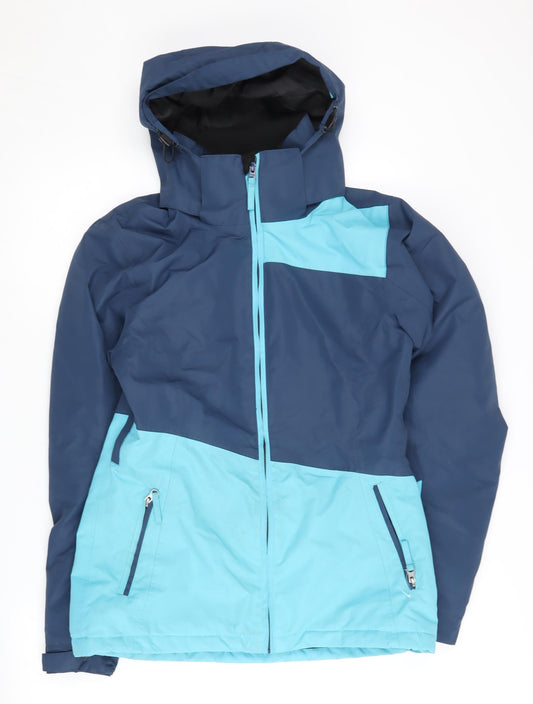 Womens UK Size 8 Crane Blue Puffer Jacket