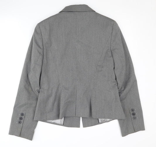Principles Women's Grey Blazer - Size 12, Business Ready