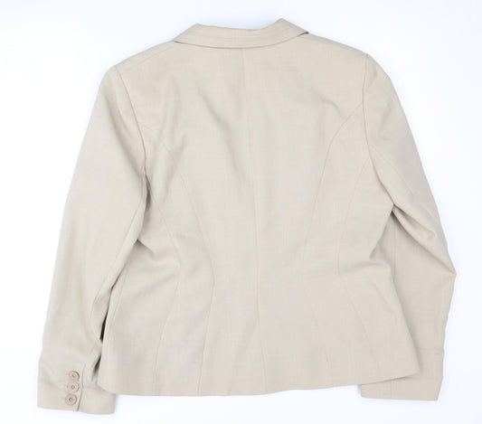 Autonomy Women's Beige Suit Jacket Size 16