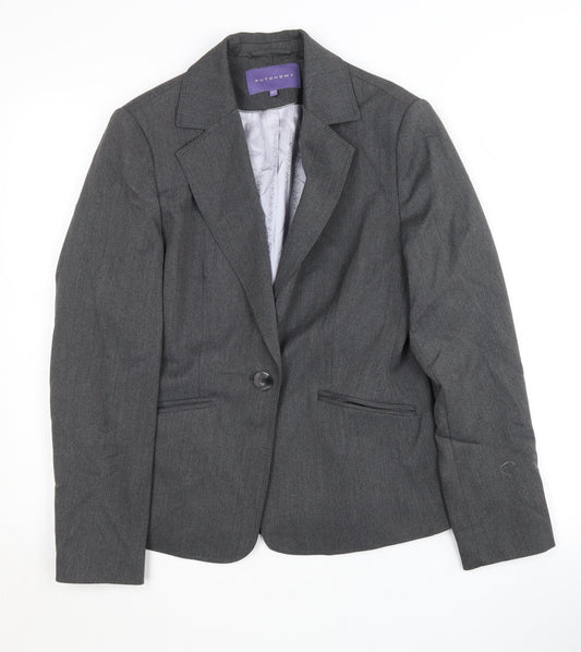 Womens UK Size 10 Autonomy Petites Grey Blazer