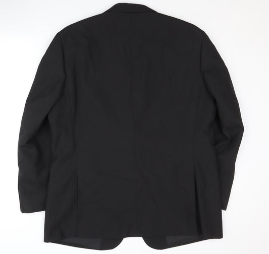 Mens UK Size 46 BHS Regular Black Suit Jacket