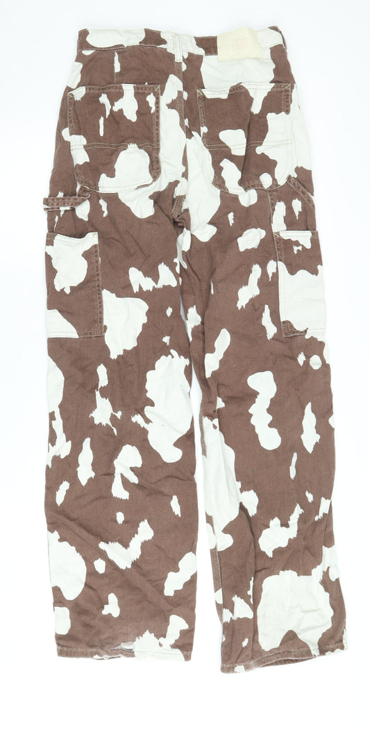 BDG Women’s Brown Camouflage Straight Jeans Size 26