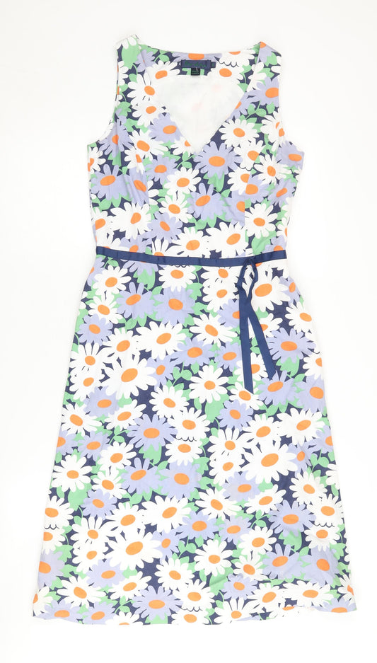 Additional front view of Boden Women's Multicoloured Floral A-Line Dress