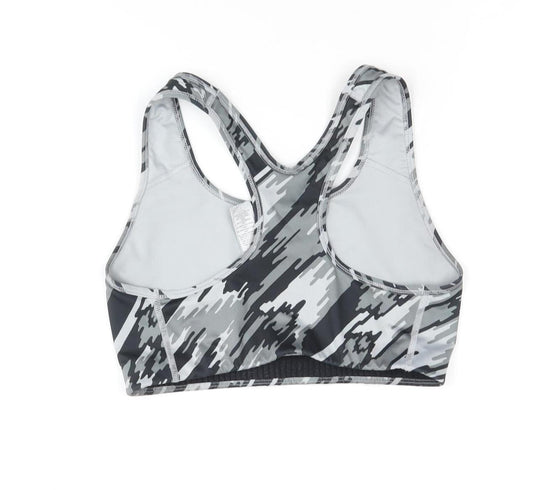 Nike Women's Grey Camouflage Sports Bra, Size S