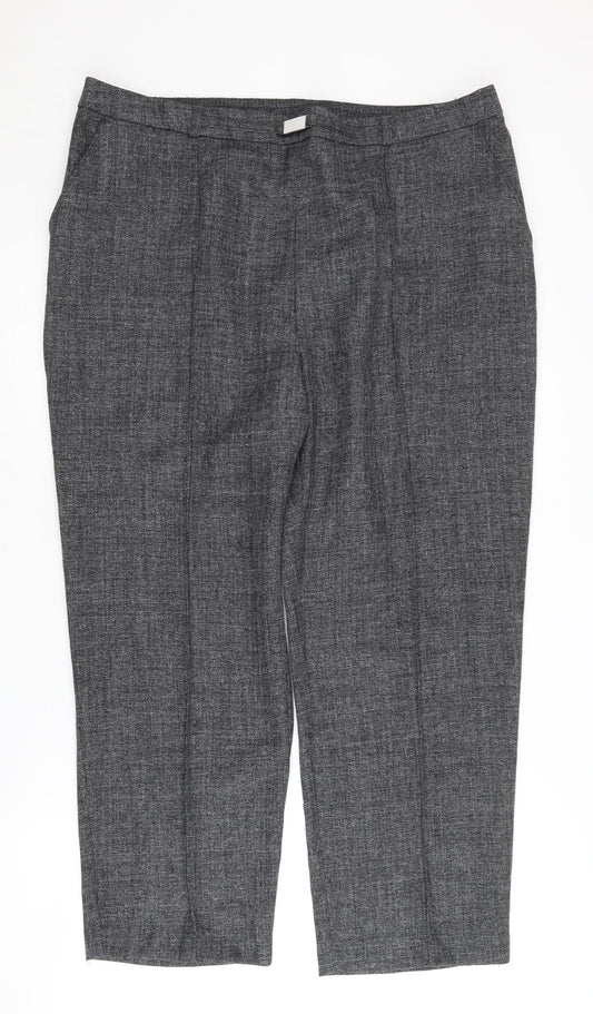 Womens UK Size 18 Honor Millburn Trousers Grey