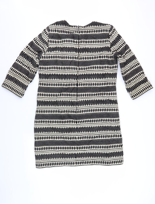 Great Plains Women's Black Geometric Sheath Dress M