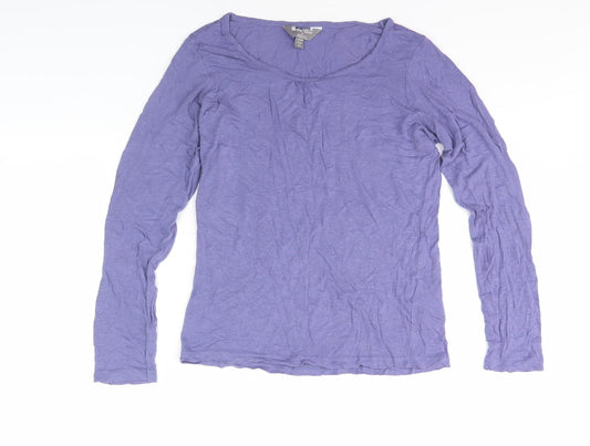 Womens UK Size 10 Mountain Warehouse Purple Basic T-Shirt