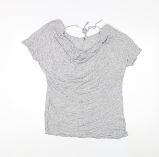 Womens UK Size S Monsoon Grey Basic T-Shirt