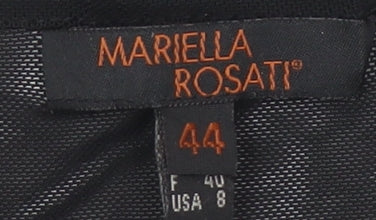 Mariella Rosati Women's Black Sequin Tank, Size 16