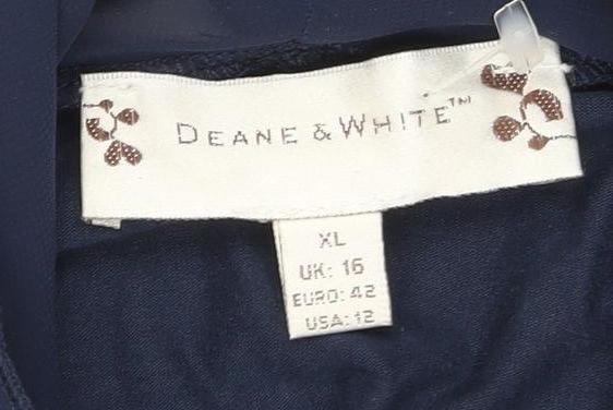 Womens UK Size XL Deane & White Blue Tunic