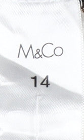 M&Co Women's Check Button-Up Shirt - Size 14