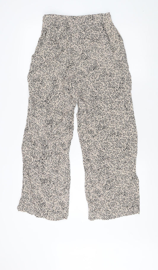 WEEKDAY Women's Size 8 Wide-Leg Trousers Multicoloured