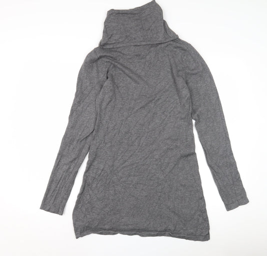 Womens UK Size S Selection Grey Tunic Jumper