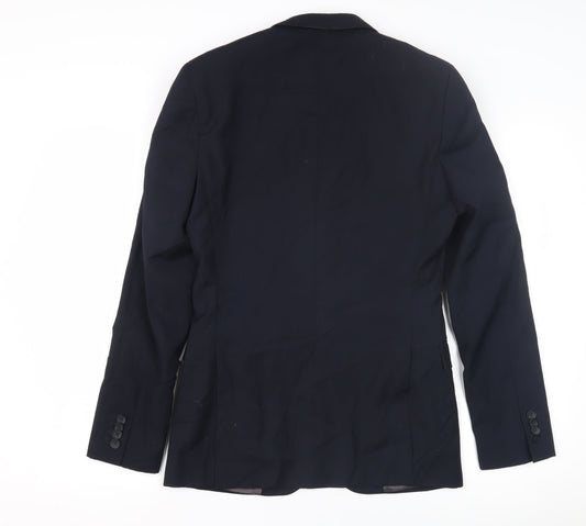 Mens UK Size 34 Topman Regular Blue Suit Jacket