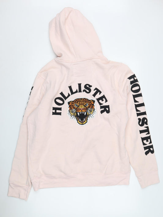 Hollister Women Pink Large Pullover Hoodie