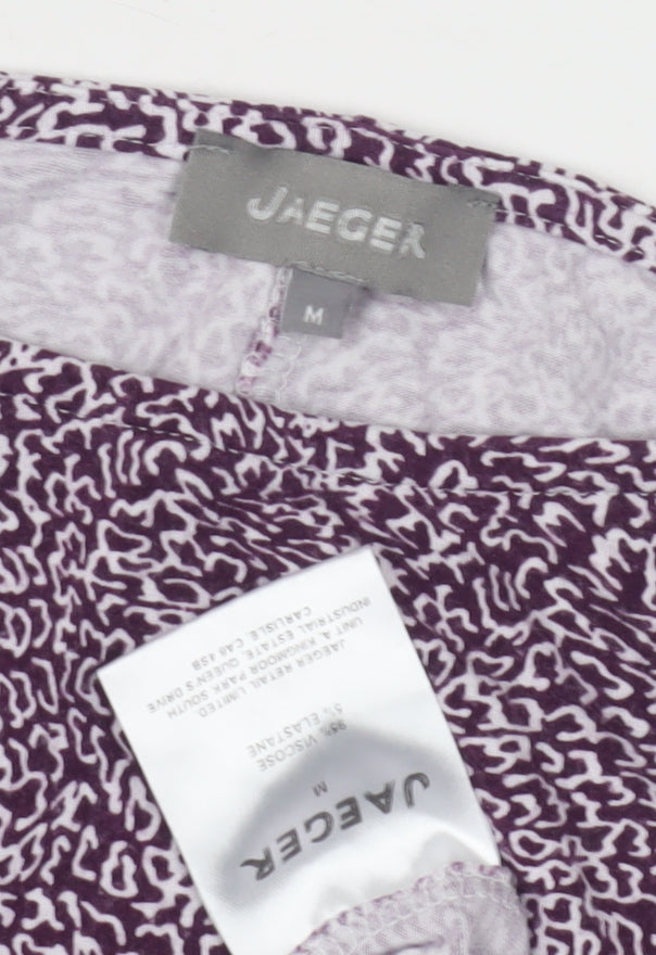 Womens UK Size M Jaeger Multicoloured Basic T-Shirt