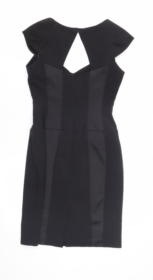 Warehouse Women's Black Bodycon Dress Size 8
