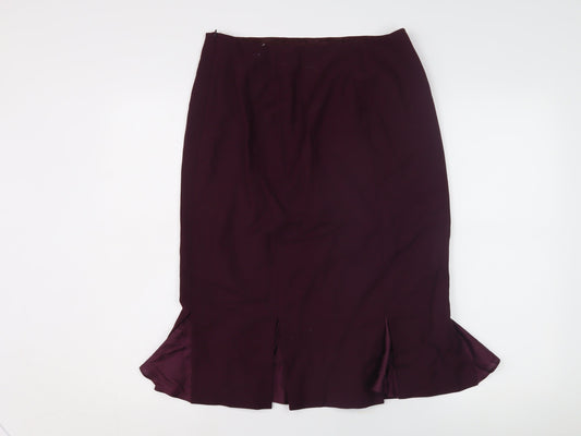 Austin Reed Women's Purple Pencil Skirt Size 12