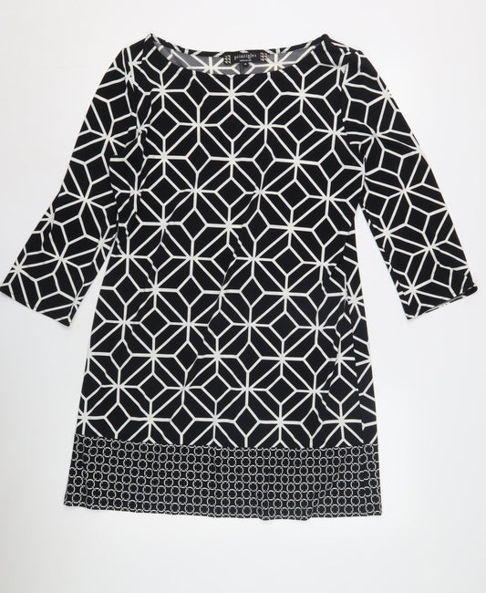 Additional front view of Principles by Ben de Lisi Women's Black 3/4 Sleeve Dress, size 14