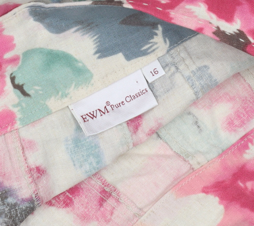 EWM Pure Classics Women's Multicoloured A-Line Skirt