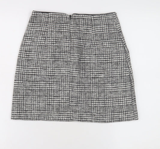 Oasis Women’s Grey Check Pencil Skirt Size 8