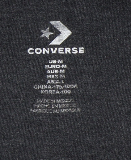 Mens UK Size M Converse Black T-Shirt
