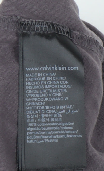 Calvin Klein Women’s Grey Basic T-Shirt Size S