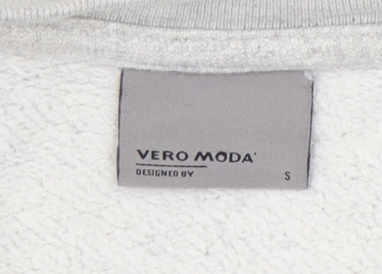 Vero Moda Women's Grey Sweatshirt, Size S, Long Sleeve