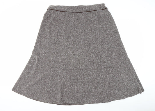 Marks and Spencer Women's Brown A-Line Long Skirt