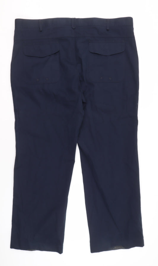 Marks and Spencer Men's Blue Trousers Size 42 XL