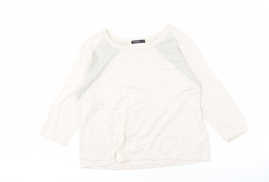 Womens UK Size 14 Autograph Ivory Pullover Jumper