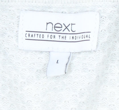 Next Men's Ivory High Neck Pullover Jumper L