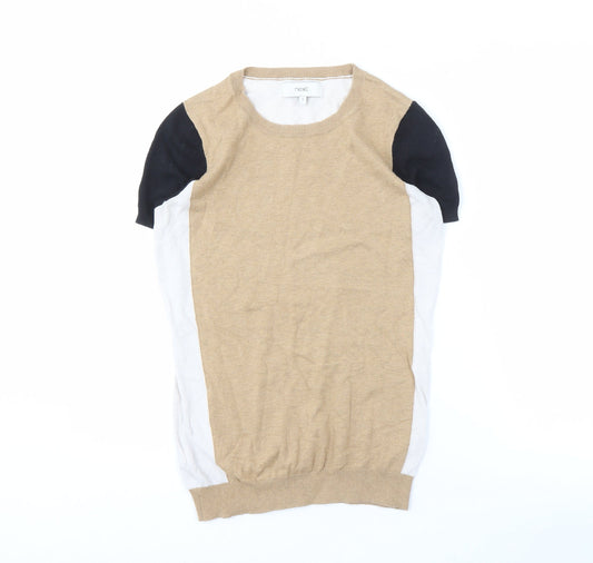 Womens UK Size 8 NEXT Multicoloured Ringer T-Shirt