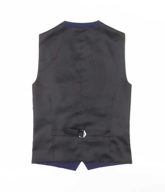 Mens UK Size 34 NEXT Regular Blue Suit Waistcoat
