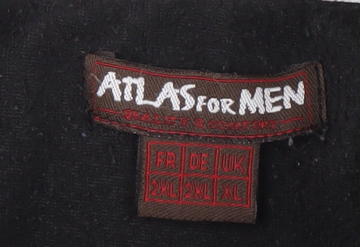 Mens UK Size XL Atlas for Men Black Full Zip