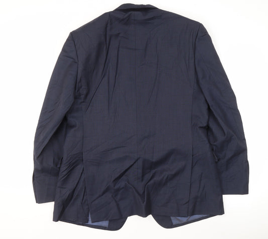 Mens UK Size 42 Marks and Spencer Regular Blue Suit Jacket