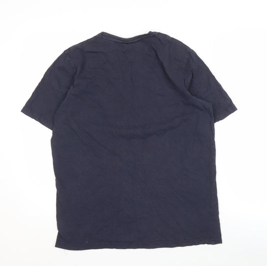 Tokyo Laundry Men's Blue Crew Neck T-Shirt L