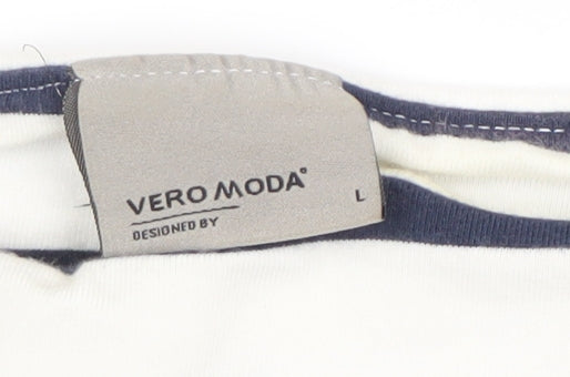 Womens UK Size L VERO MODA Multicoloured Basic T-Shirt
