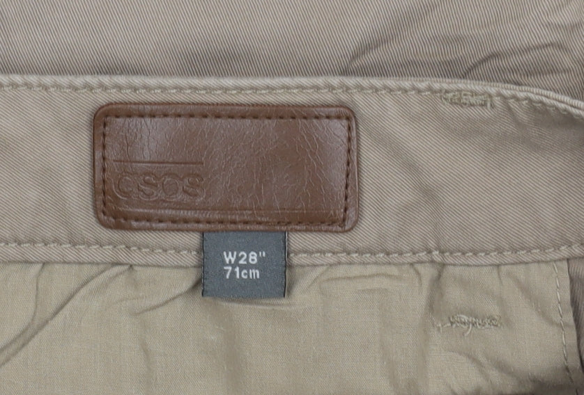 Brand and care label for ASOS Beige Chino Shorts unisex adults m new