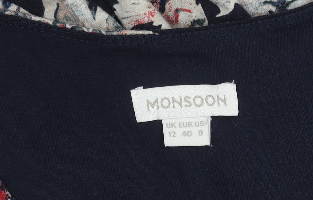 Monsoon Women's Multicoloured Floral Dress Size 12