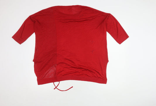 Womens UK Size 12 River Island Red Pullover Jumper
