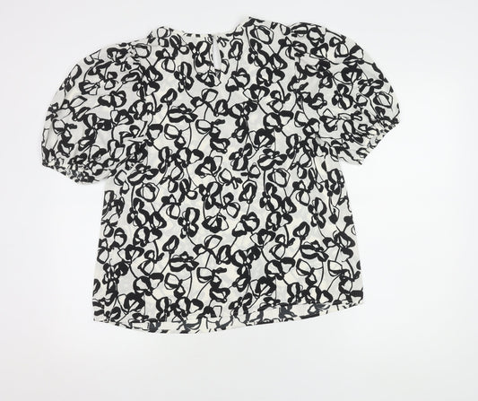 Womens UK Size 12 Marks and Spencer Black Basic Blouse