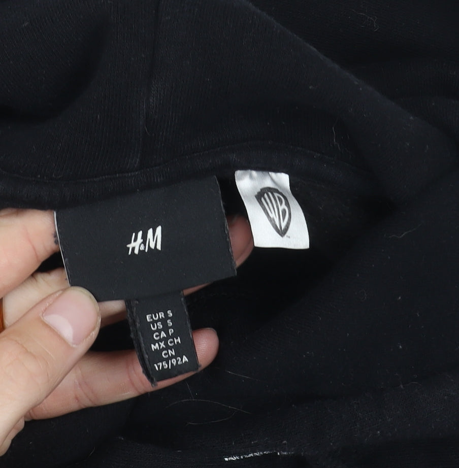 Mens UK Size S H&M Black Pullover Hoodie