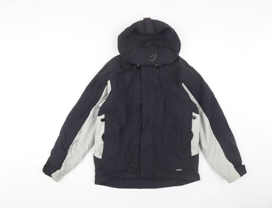 Halti Women's Black Hooded Jacket, Size 12, Winter Casual