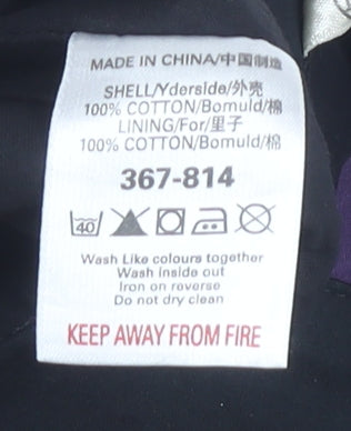 Next Women's Black & Purple Geometric Skirt, Size 14