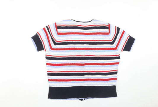 CC Women's Multicoloured Striped Cardigan XL