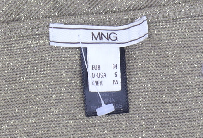 Womens UK Size M MNG Gold Basic Tank
